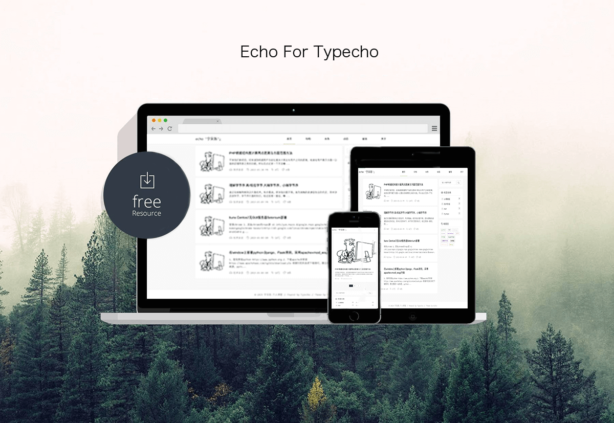 Typecho 主题 Echo v3.1 一个极简主义的极简主题-A17资源网